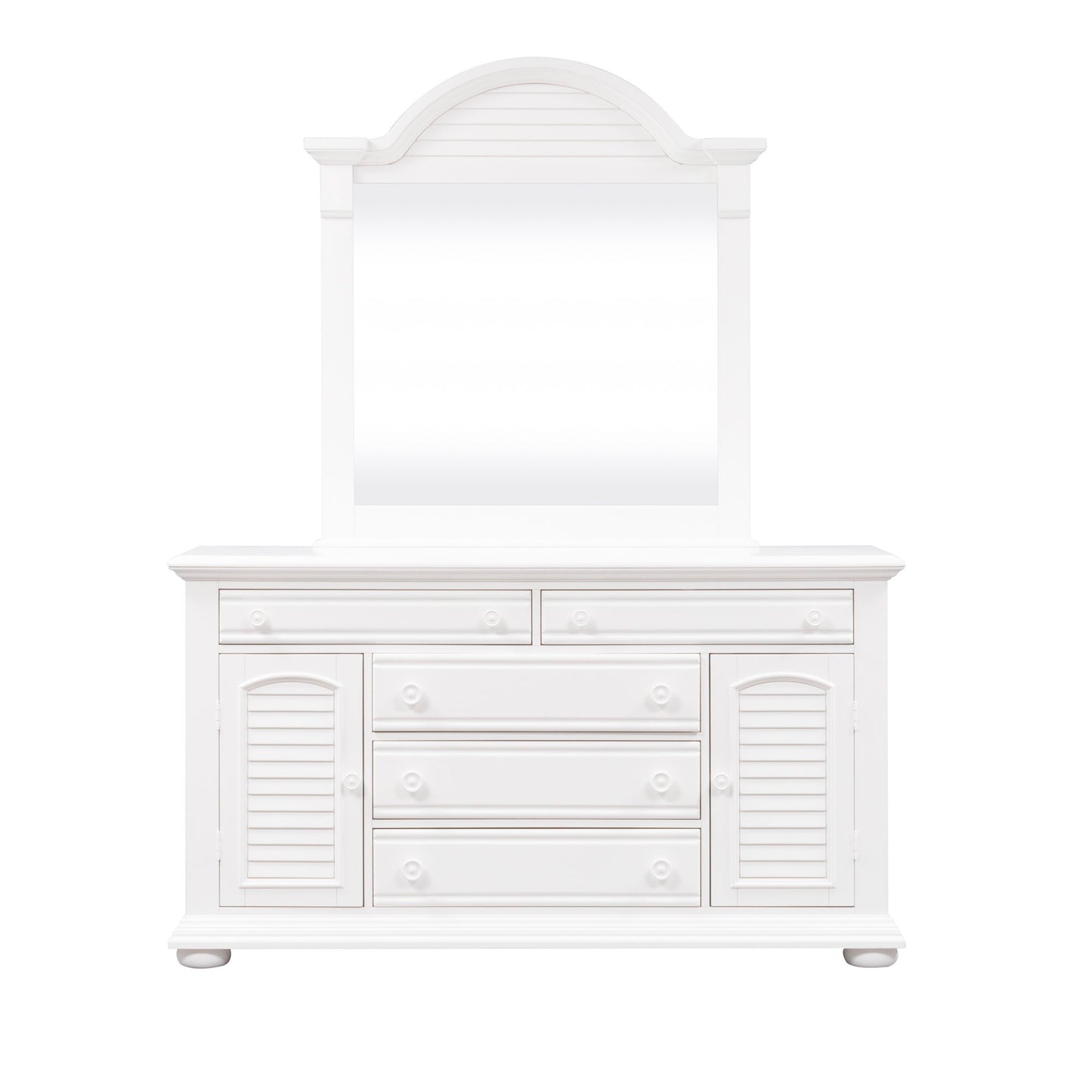 Summer House I - Panel Bed, Dresser & Mirror - Hornell Furniture Outlet
