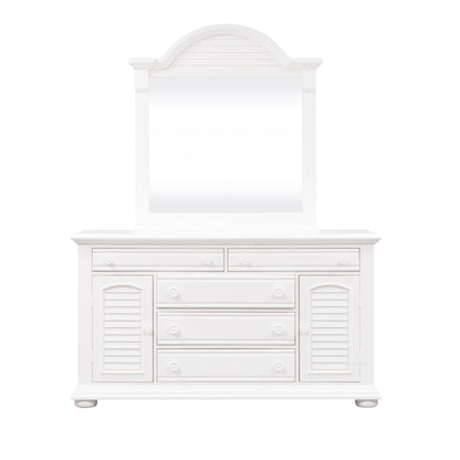 Summer House I - Panel Bed, Dresser & Mirror - Hornell Furniture Outlet