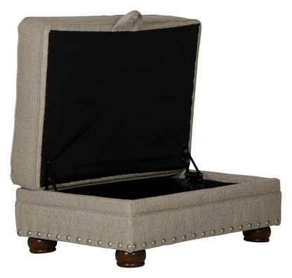 Farmington - Storage Ottoman - Buff - Hornell Furniture Outlet