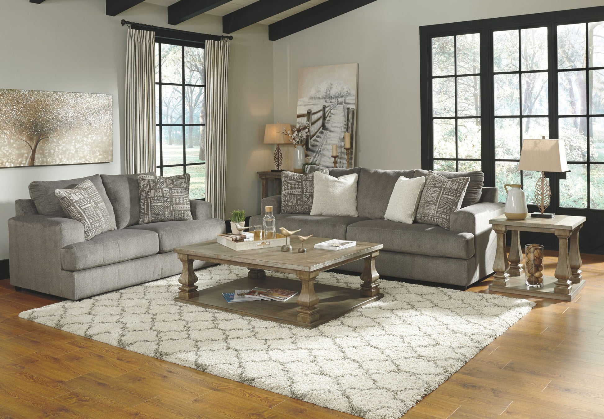 Soletren - Stationary Sofa - Hornell Furniture Outlet