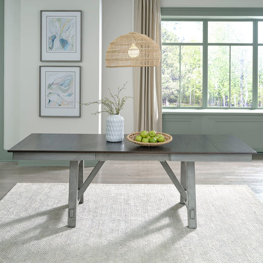 Newport - Trestle Table - Dark Gray - Hornell Furniture Outlet