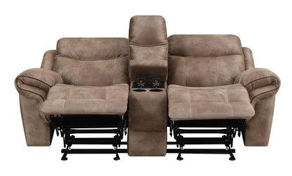 Nashville - Glider Recliner Console Loveseat - Hornell Furniture Outlet