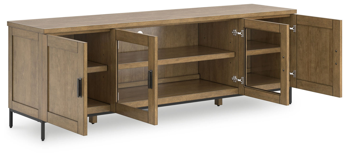 Torlanta - Brown - Extra Large TV Stand - Hornell Furniture Outlet