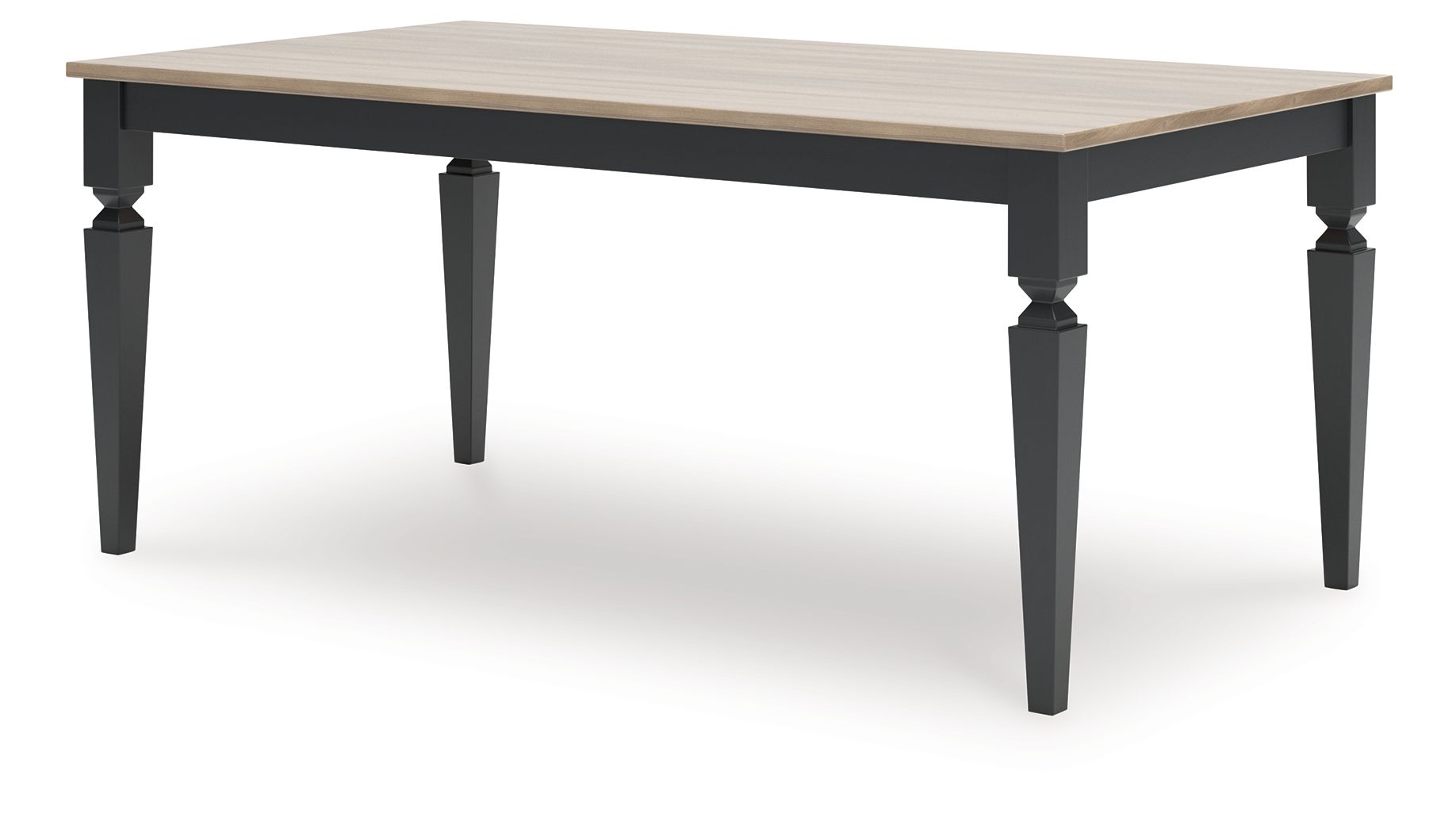 Brenkerton - Grayish Brown / Black - Rectangular Dining Room Table - Hornell Furniture Outlet