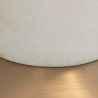 Rowleigh - Gold Finish / White - Marble Desk Lamp - Hornell Furniture Outlet