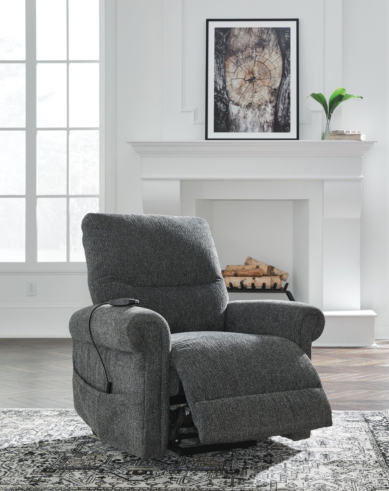 Aureta - Power Lift Recliner - Hornell Furniture Outlet