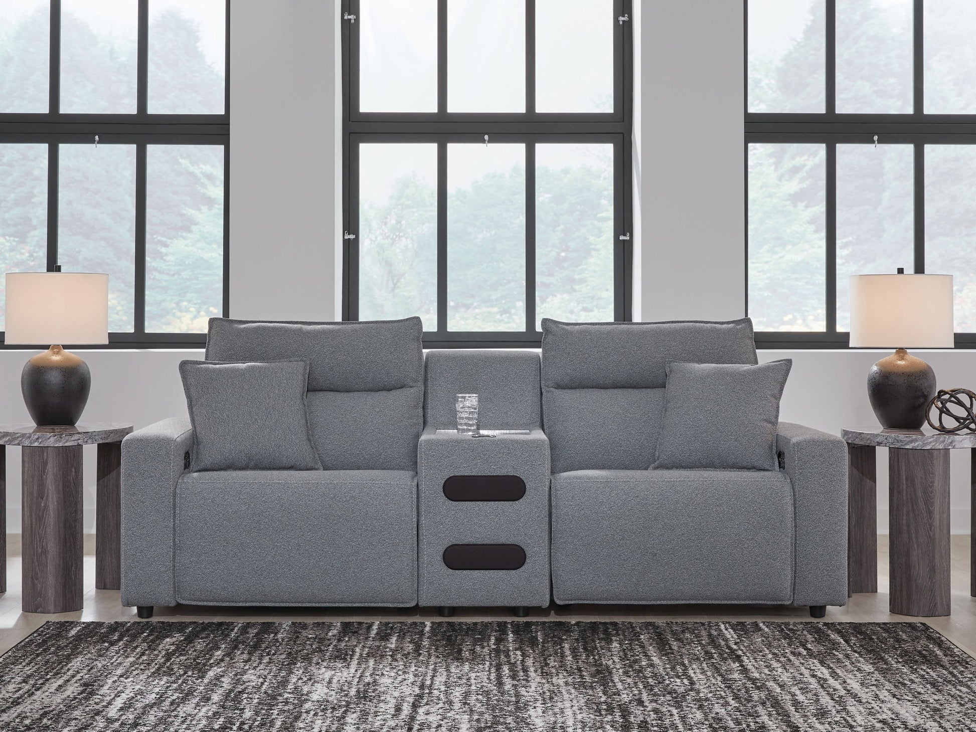 ModMax II - Salt And Pepper - Reclining Sectional - Hornell Furniture Outlet