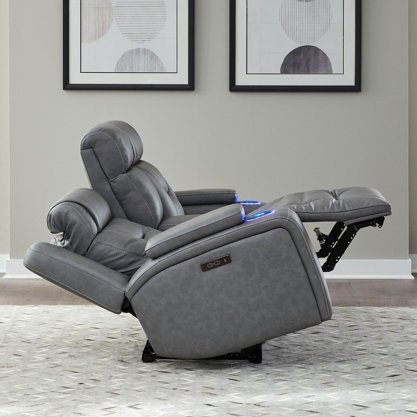 Chapman - Loveseat With Console P2 & ZG - Hornell Furniture Outlet