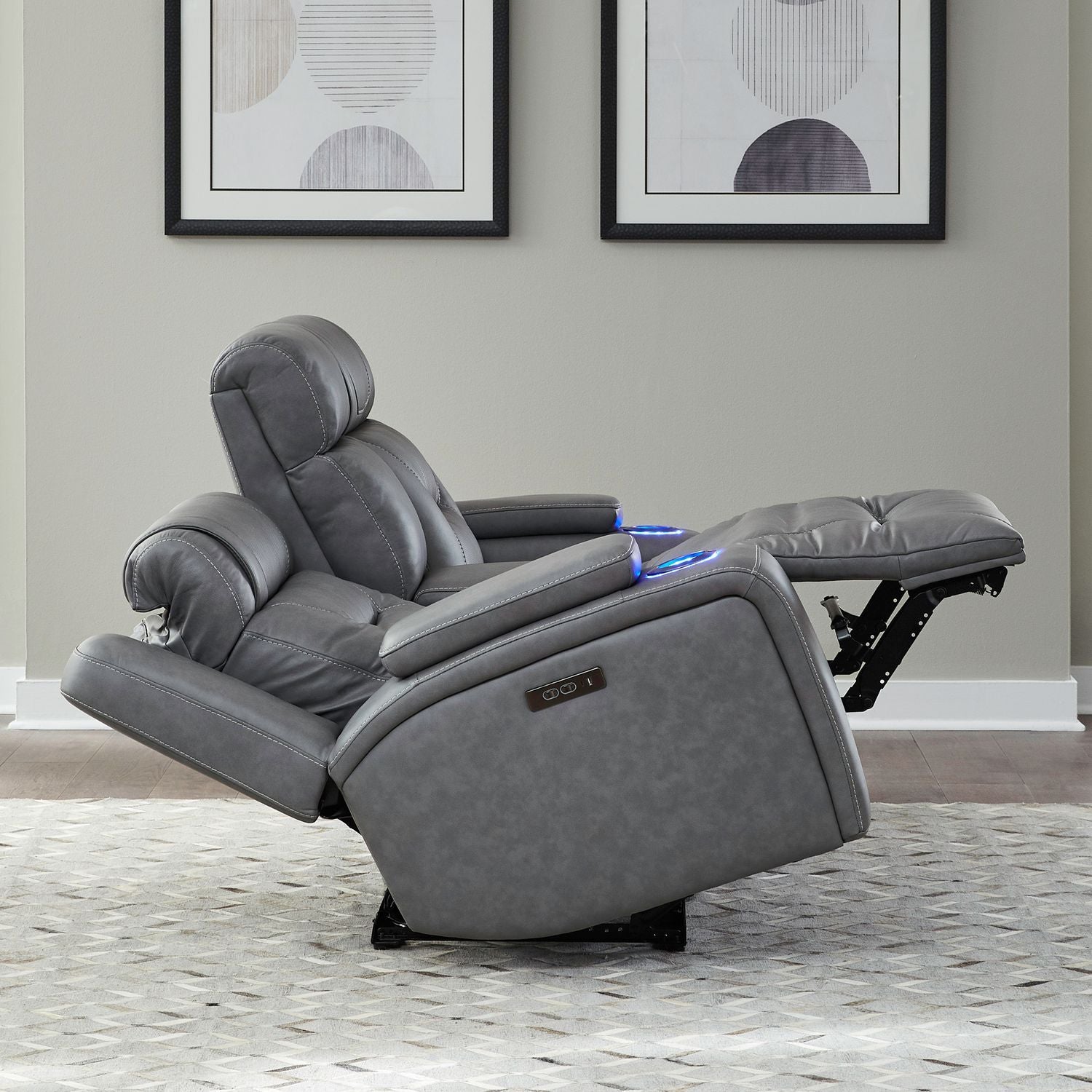 Chapman - Loveseat With Console P2 & ZG - Hornell Furniture Outlet