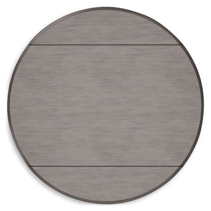 Shullden - Gray - Round Drm Drop Leaf Table - Hornell Furniture Outlet