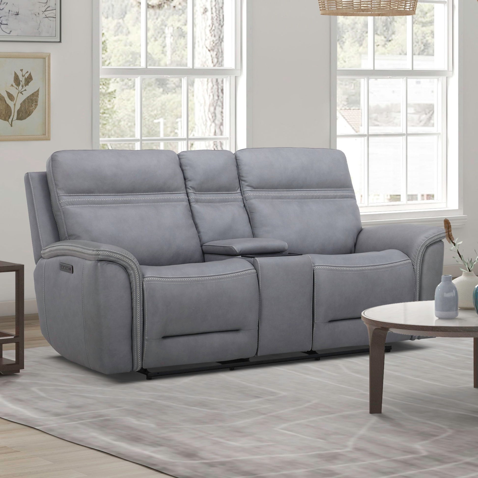 Cooper - Loveseat With Console P3 & Zg - Hornell Furniture Outlet
