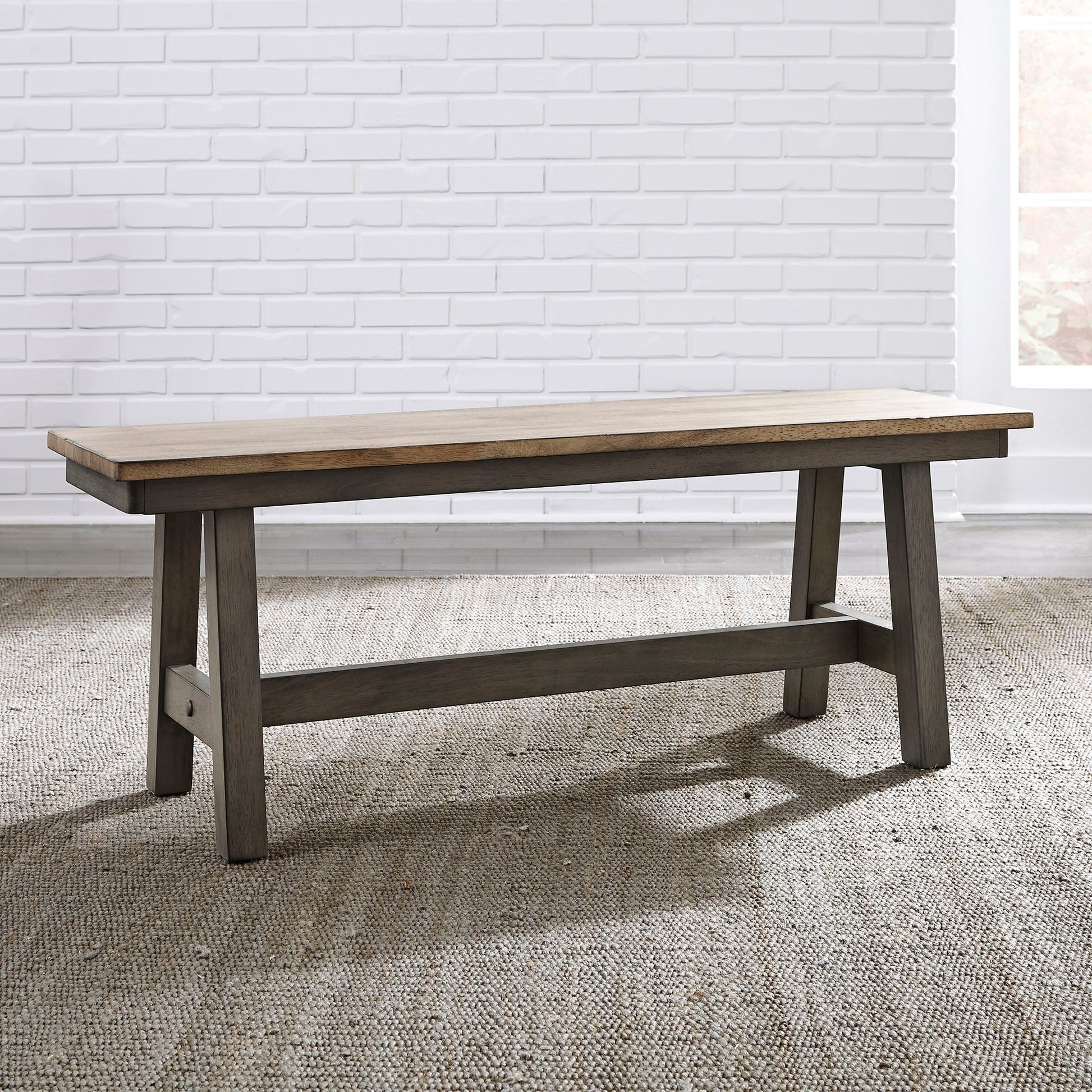 Lindsey Farm - Trestle Table Set - Hornell Furniture Outlet