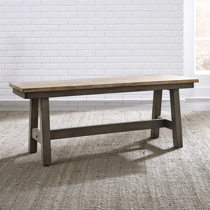 Lindsey Farm - Trestle Table Set - Hornell Furniture Outlet