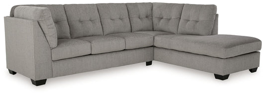 Lanelly - Alloy - 2 - Piece Sectional With Raf Corner Chaise - Hornell Furniture Outlet