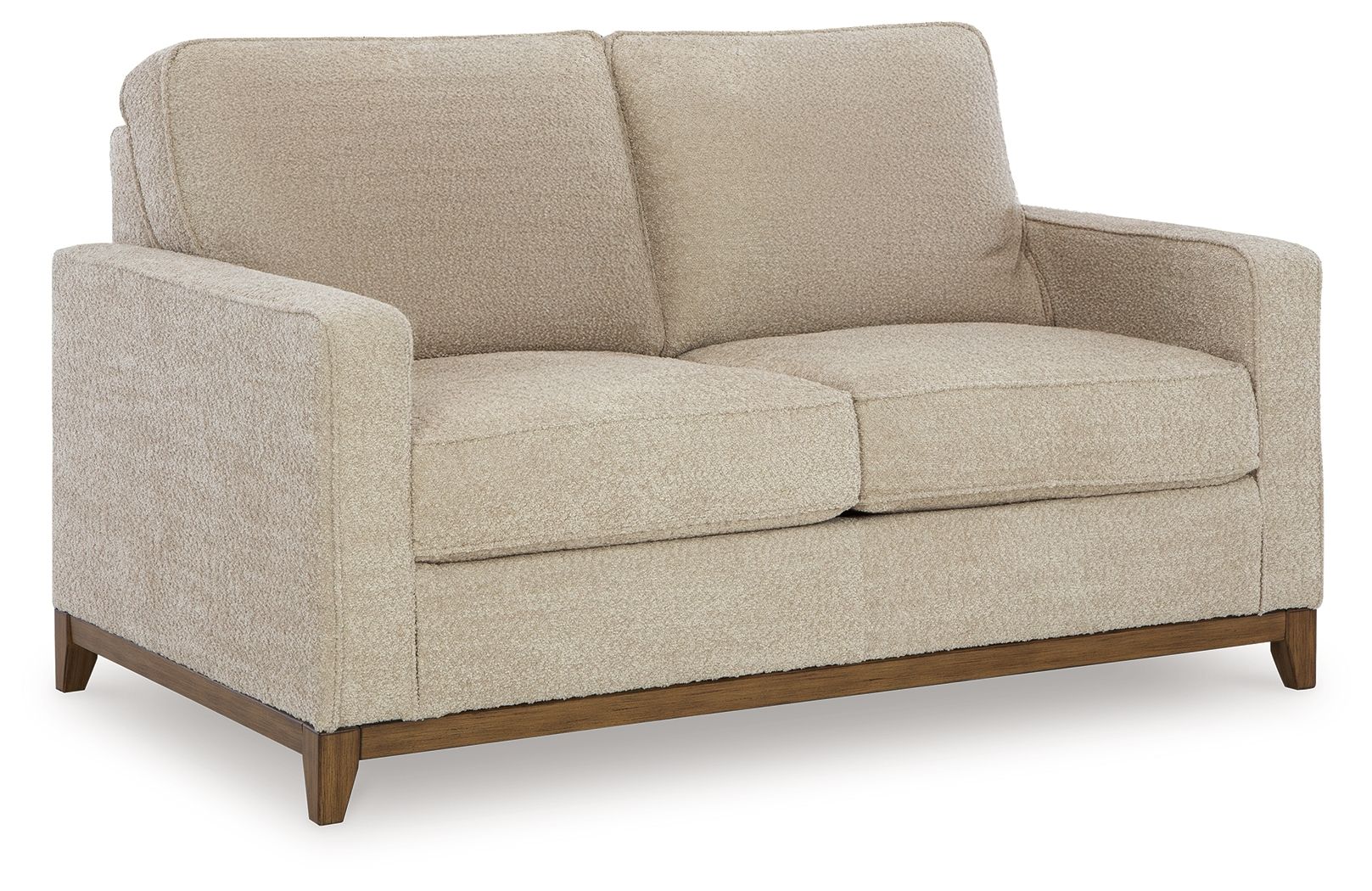 Arendale - Desert - Loveseat With Dark Cushions - Hornell Furniture Outlet