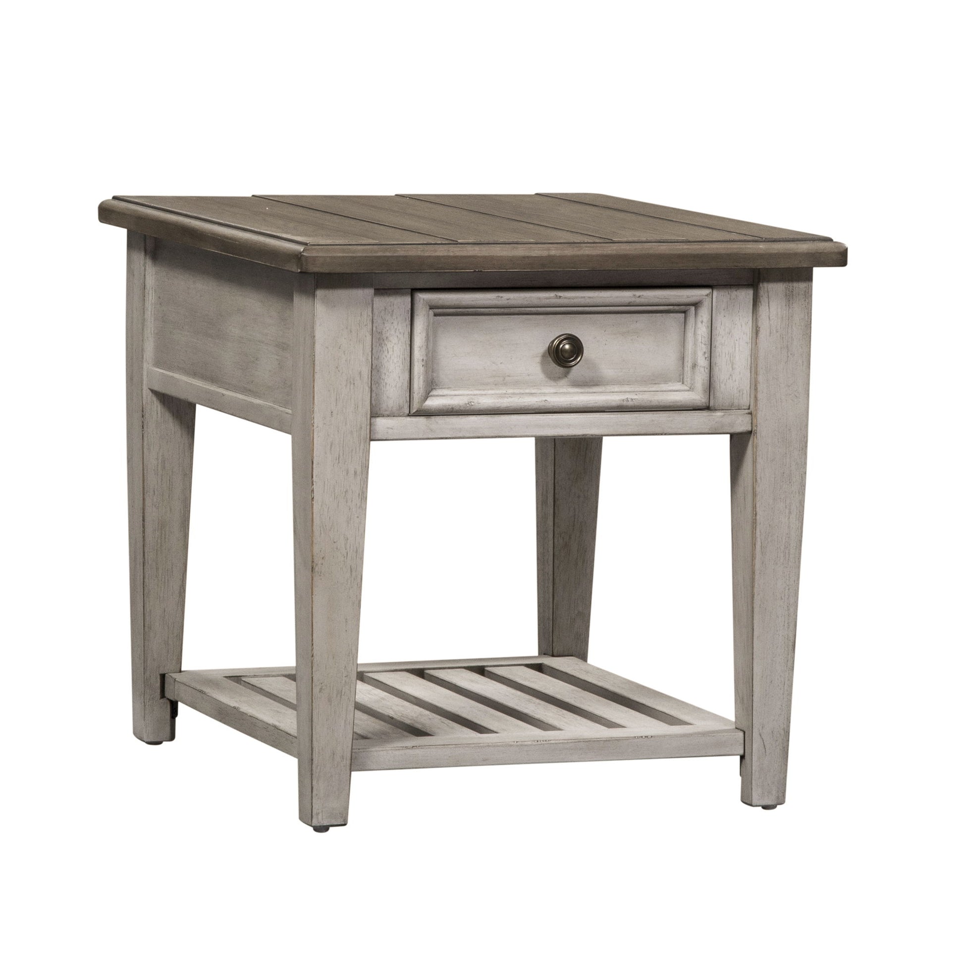 Heartland - Drawer End Table - White - Hornell Furniture Outlet