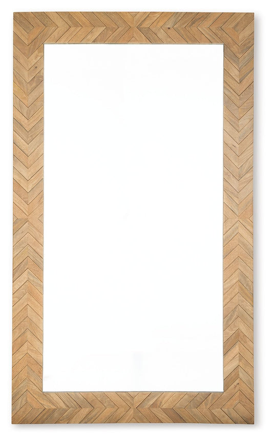 Waylane - Brown - Floor Mirror - Hornell Furniture Outlet