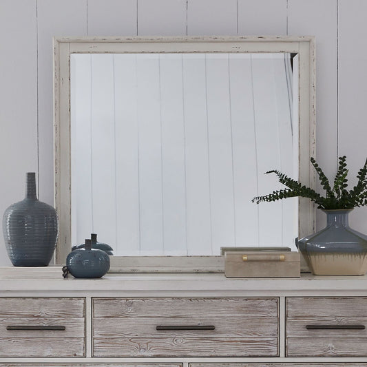 Backroads - Landscape Mirror - White - Hornell Furniture Outlet
