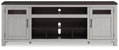 Darborn - Gray / Brown - XL TV Stand W/Fireplace Option - Hornell Furniture Outlet