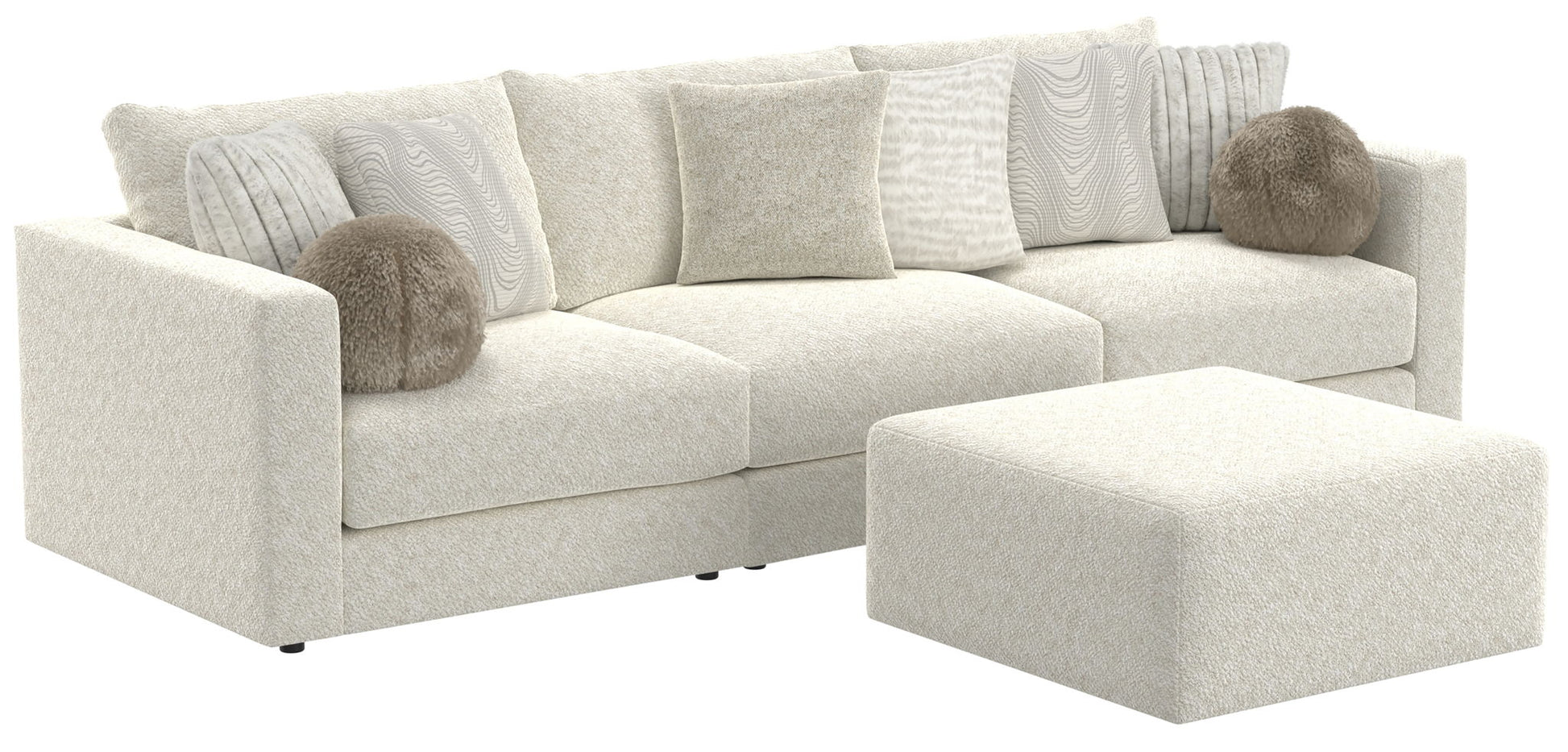 Ritzy - Modular Sofa And Included Cocktail Ottoman - Hornell Furniture Outlet