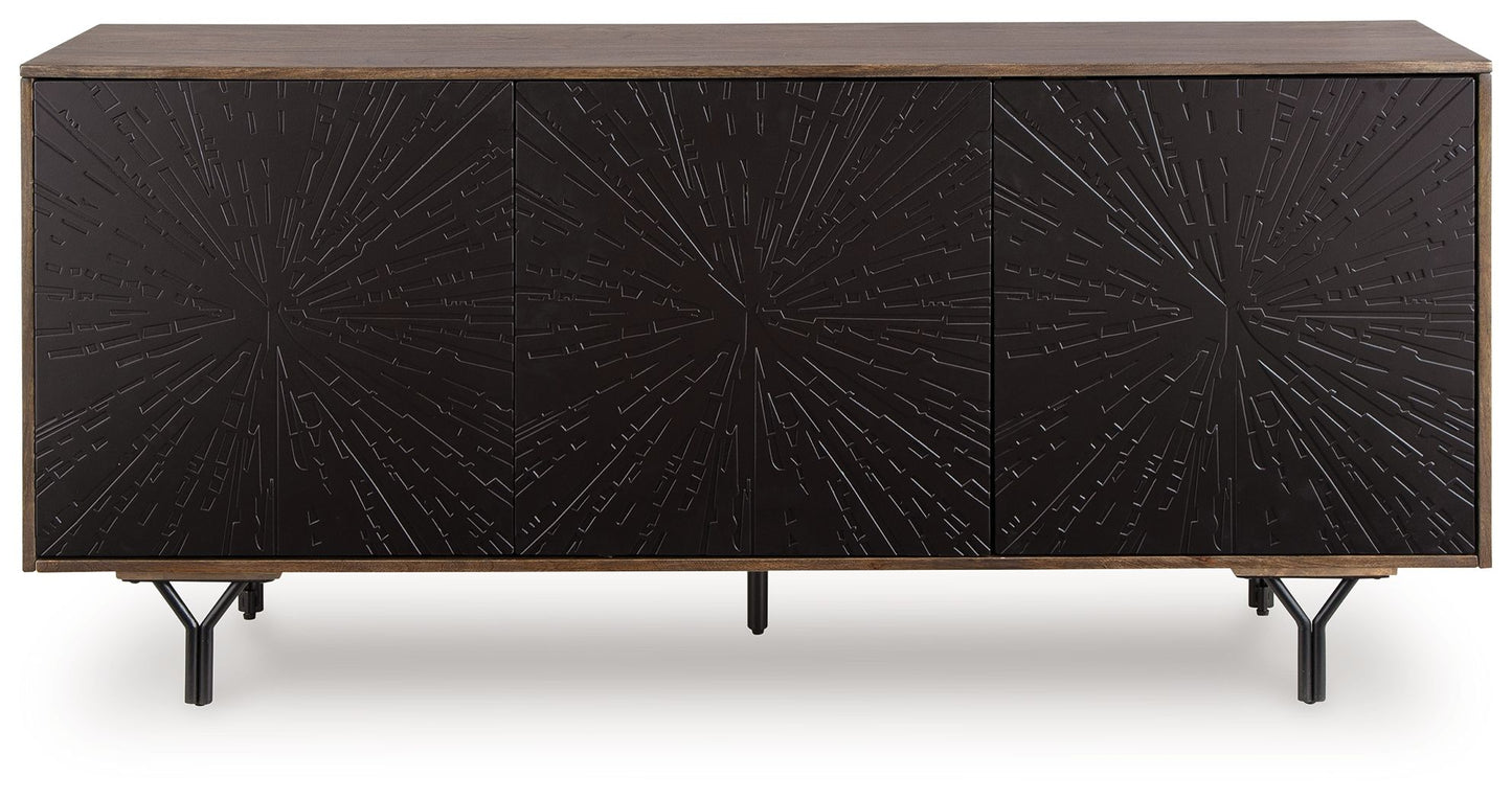 Lavinmont - Multi Brown - Accent Cabinet - Hornell Furniture Outlet