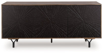 Lavinmont - Multi Brown - Accent Cabinet - Hornell Furniture Outlet