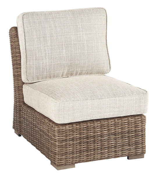 Beachcroft - Beige - Armless Chair w/Cushion - Hornell Furniture Outlet