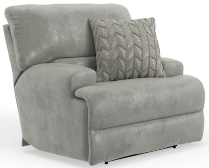 Renaldo - Power Recliner With Zero Gravity Recline - Stone - Hornell Furniture Outlet