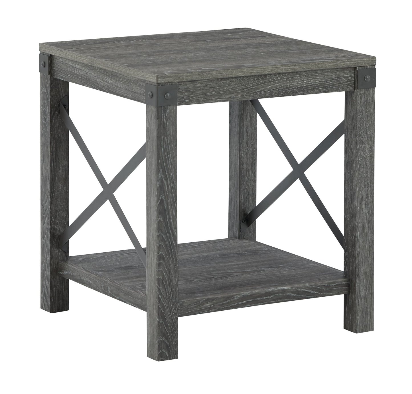 Freedan - Grayish Brown - 3 Pc. - Coffee Table, 2 End Tables - Hornell Furniture Outlet