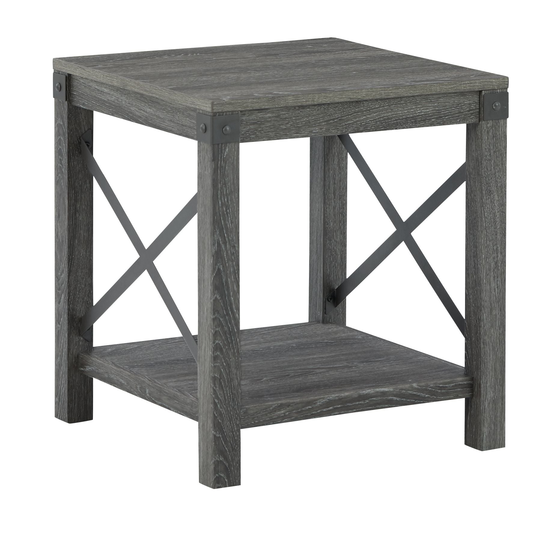 Freedan - Grayish Brown - 3 Pc. - Coffee Table, 2 End Tables - Hornell Furniture Outlet