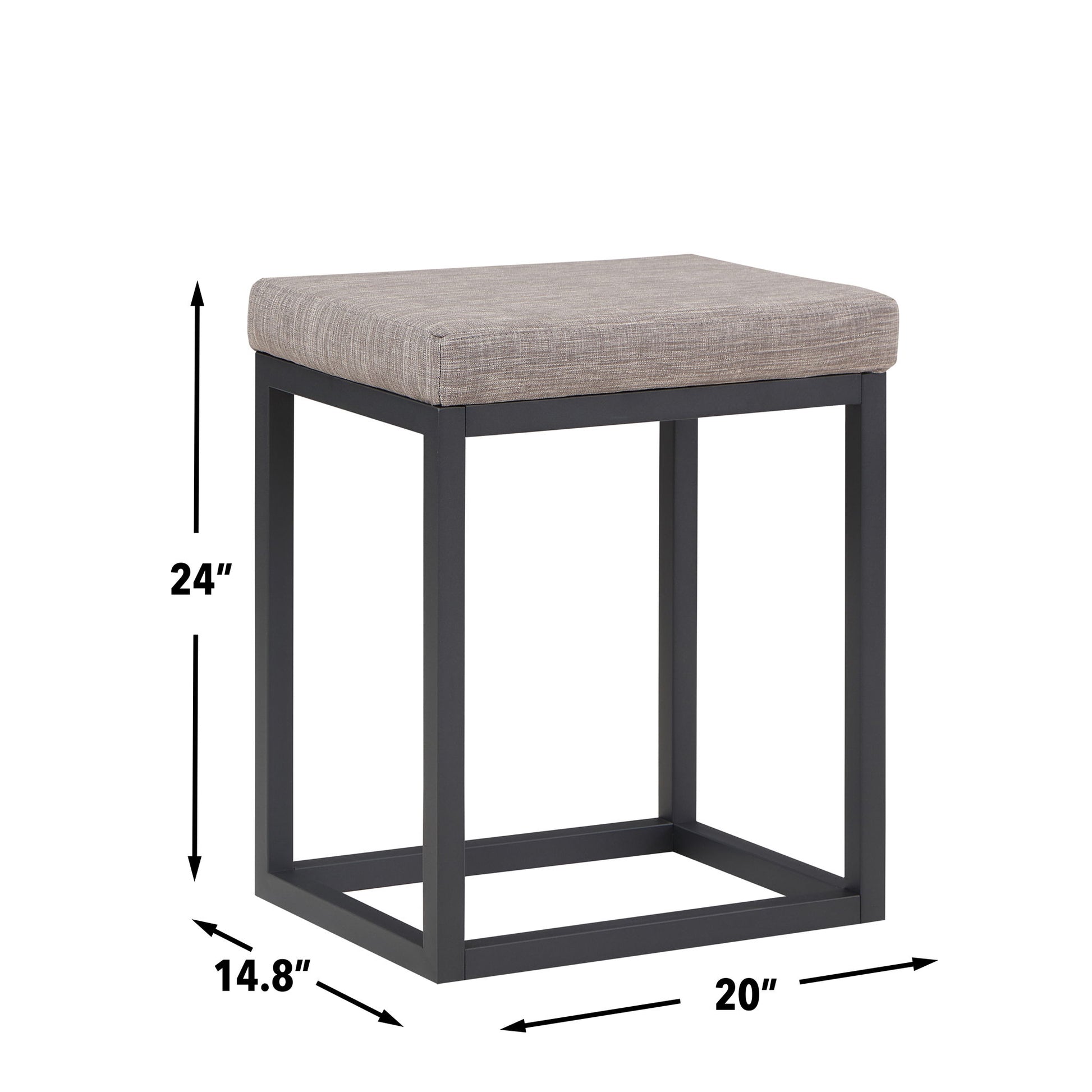 Yukon - 3 Piece Counter Bar Set - Dark Brown - Hornell Furniture Outlet