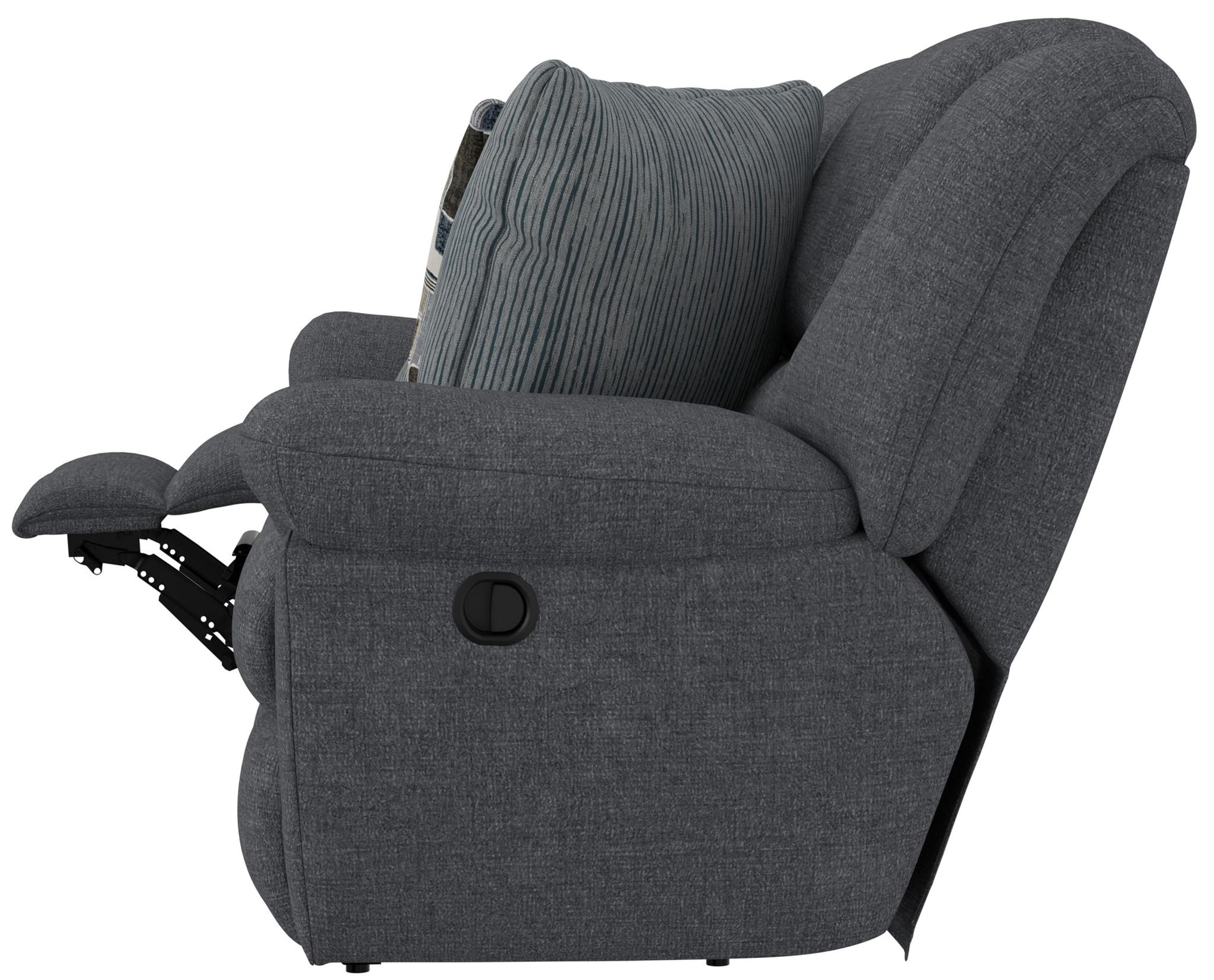 Trifecta - Sofa With 3 Recliners and Drop Down Table - Hornell Furniture Outlet