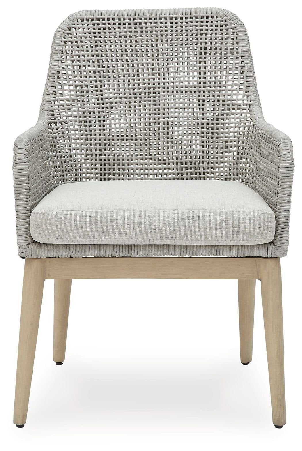 Seton Creek - Gray - Arm Chair With Cushion (Set of 2) - Hornell Furniture Outlet
