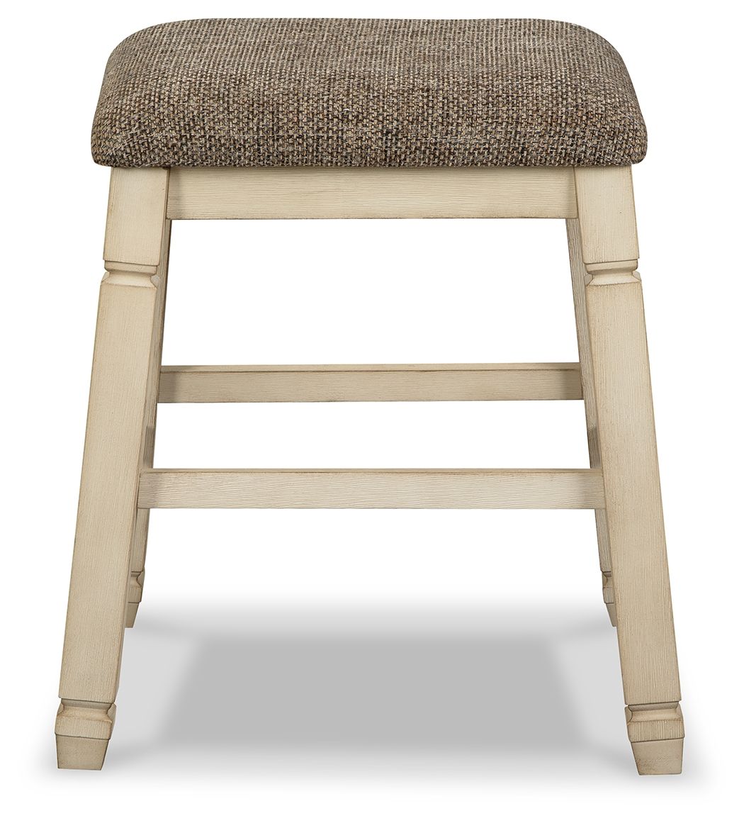 Bolanburg - Upholstered Stool (Set of 2) - Beige - Hornell Furniture Outlet