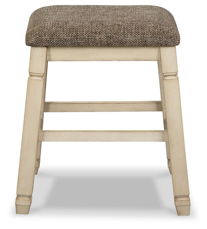 Bolanburg - Upholstered Stool (Set of 2) - Beige - Hornell Furniture Outlet