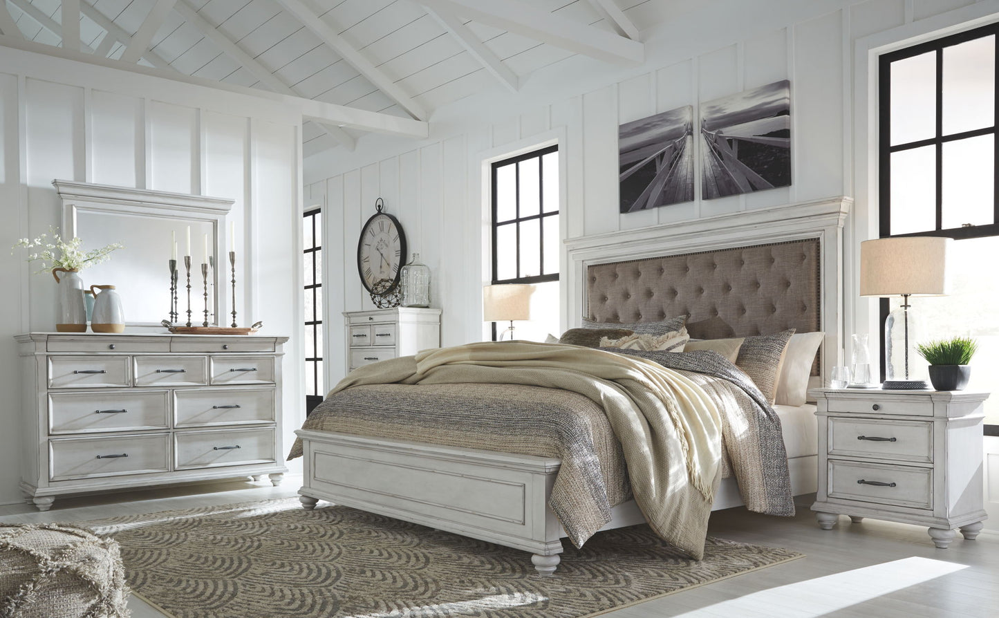 Kanwyn - Upholstered Panel Bed - Hornell Furniture Outlet