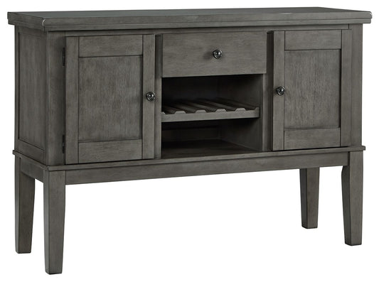 Hallanden - Gray - Dining Room Server - Hornell Furniture Outlet