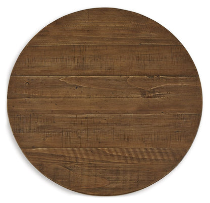 Mackifeld - Warm Brown - Round End Table - Hornell Furniture Outlet