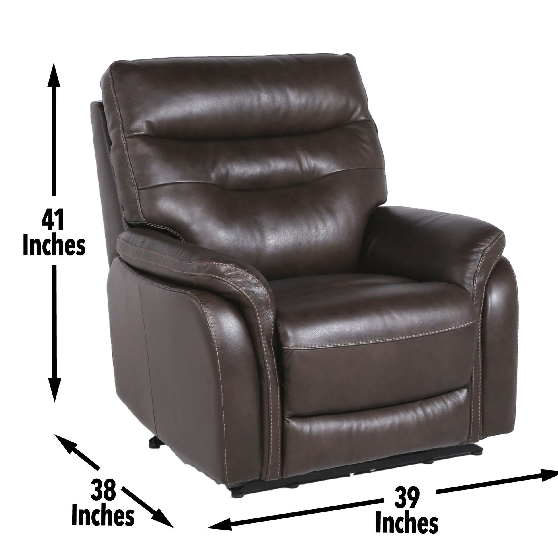 Fortuna - 3 Piece Dual Power Reclining Set - Coffee - Hornell Furniture Outlet