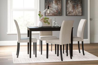 Kimonte - Dark Brown - Rectangular Dining Room Table - Hornell Furniture Outlet
