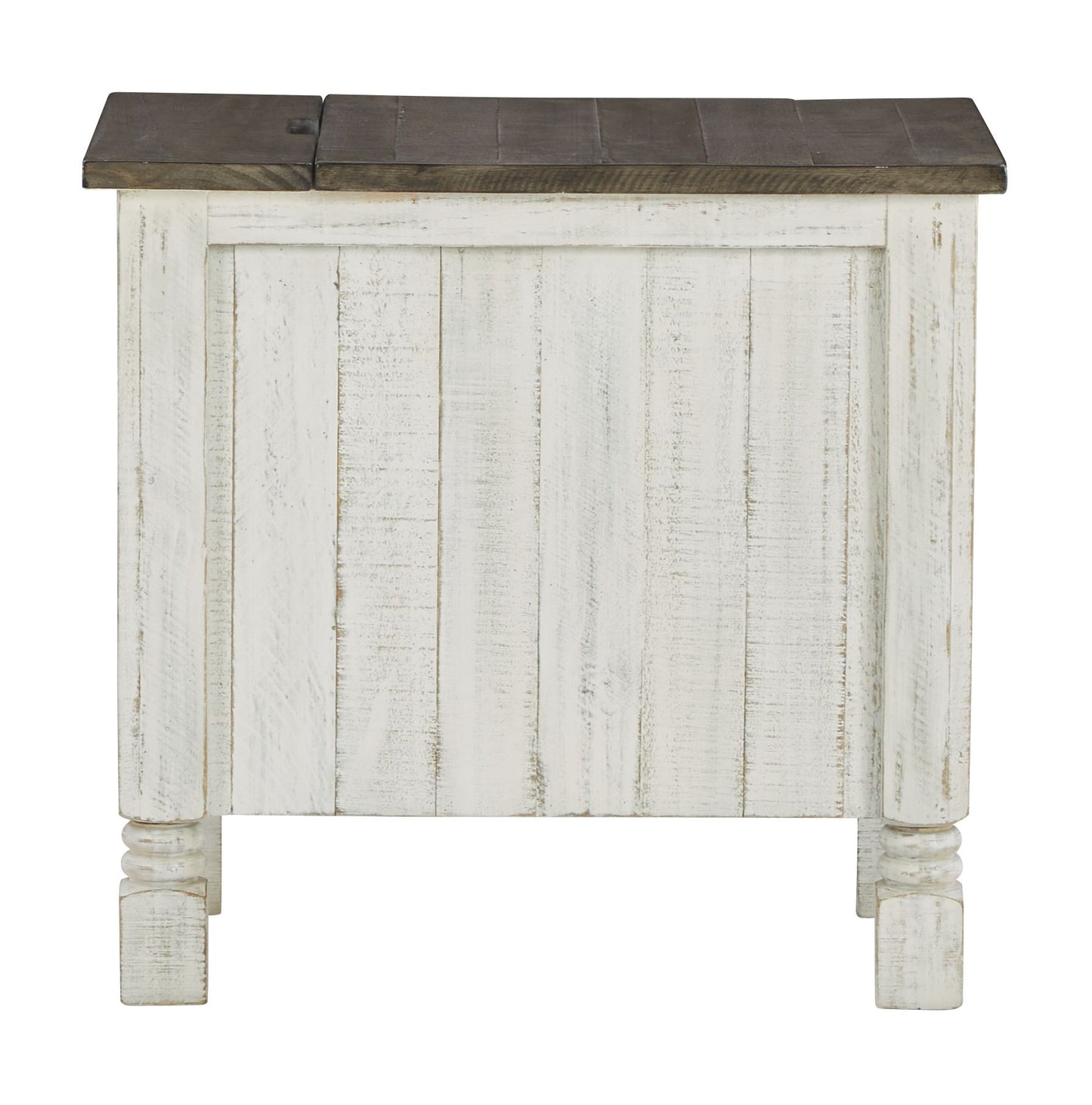 Havalance - White / Gray - Chair Side End Table - Hornell Furniture Outlet