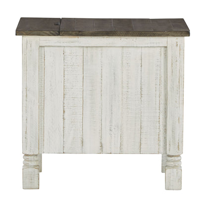 Havalance - White / Gray - Chair Side End Table - Hornell Furniture Outlet