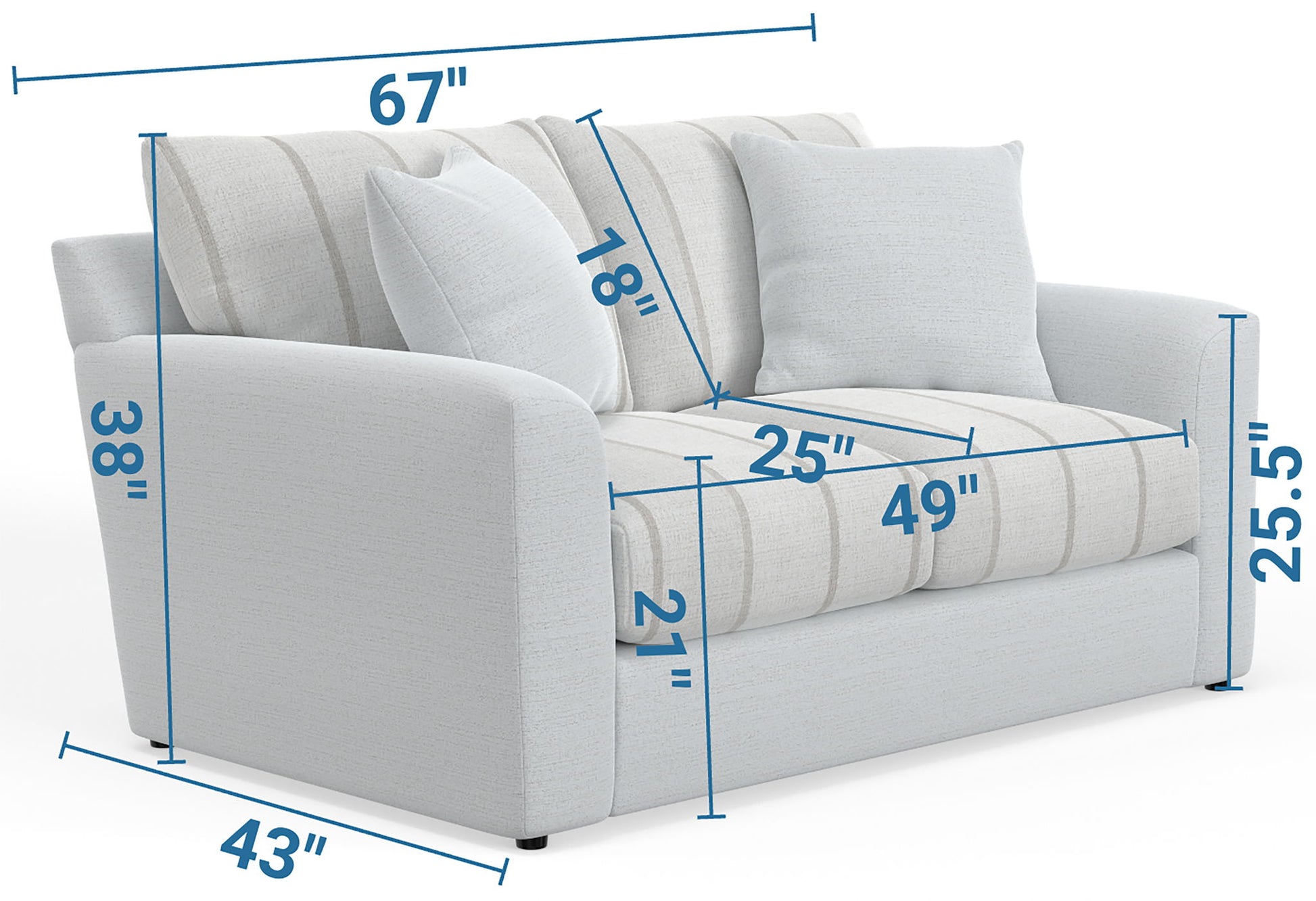 Lindsey - Loveseat - Hornell Furniture Outlet