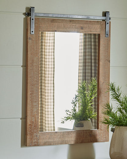Lanie - Antique Brown - Accent Mirror - Hornell Furniture Outlet