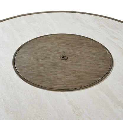 Rainier Ranch - Beige - Round Fire Pit Table - Hornell Furniture Outlet