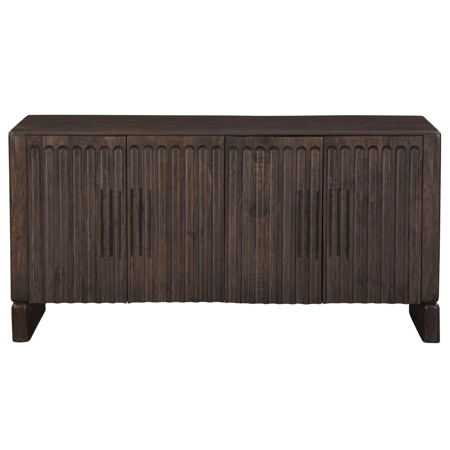 Norvell - 4 - Door Sideboard - Brown - Hornell Furniture Outlet
