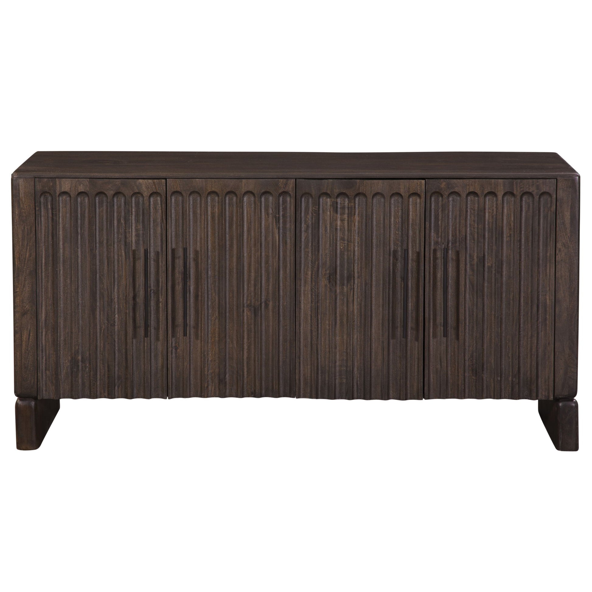 Norvell - 4 - Door Sideboard - Brown - Hornell Furniture Outlet