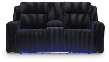 Forest Lake - Power Reclining Loveseat With Console / Adj Headrest - Hornell Furniture Outlet