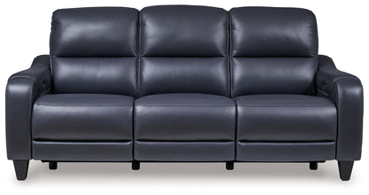 Mercomatic - Power Reclining Sofa With Adj Headrest - Hornell Furniture Outlet