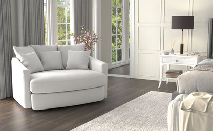 Matty - Round Accent Cuddle Chaise - Hornell Furniture Outlet